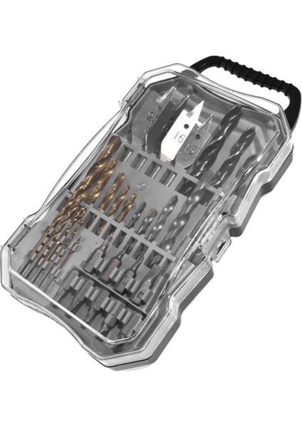 31PC Matkap Bit Meclis Carpenter&#39;ın Ev Delme Aracı Twist Matkap Düz Matkap Yapım Matkap Tornavida (Yurt Dışından)