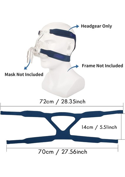 2 Paket Evrensel Başlık Kayışı Tam Maskesi Parça Cpap Ventilatör Başlığı Değiştirin (Maske Olmadan) (Yurt Dışından) fiyatları