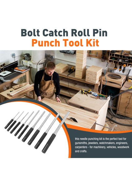 9 Parçalı Kurulum Zımba Yuvarlak Yumruk Parçaları Rulo Pimi Yumruk Set Aracı Cıvata (Yurt Dışından) fırsatları