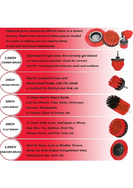 Araç Yıkama Fırçası Disk Fırçası Elektrikli Matkap Temizleme Aracı Kiti Otomobil Yıkama Zemin Mutfak Banyo Küvet Tuvalet Yüzeyi (Yurt Dışından) indirimleri