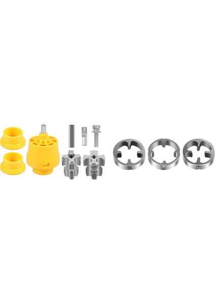 8pcs Pvc Iplik Maker Aracı Elektrikli Matkap Plastik Boru Musluk Kalıp Ölüm 1/2 Inç 3/4 Inç 1 Inç Boru Diş Tesisat Aracı (Yurt Dışından)