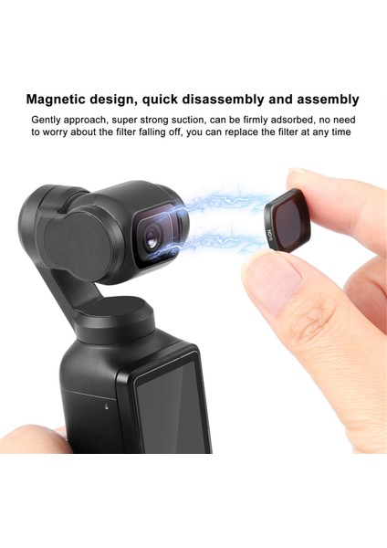 Puluz ND16 Djı Osmo Cep Için Scrim 3 Filtre Manyetik Ayarlanabilir Kamera Filtresi (Yurt Dışından) indirimleri