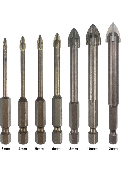 Kiremit Matkap Bit Beton Çimento Matkap Bit Çok Fonksiyonlu Çim Yumruk Deliği Açıcı Dört Kenarlı Üçgen Matkap Bit Seti Karbür (Yurt Dışından) modelleri