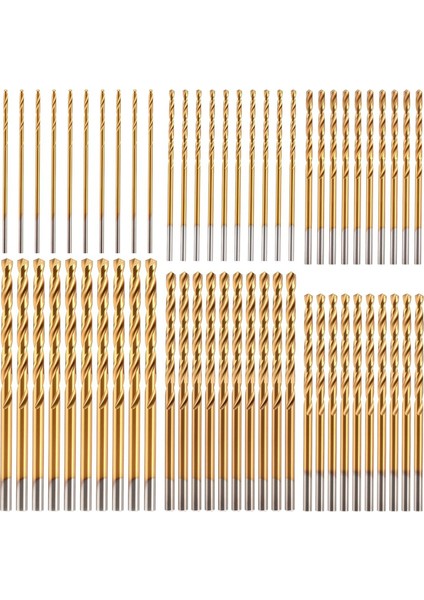 120PCS Matkap Bitleri Set 3/64-1/8in Yüksek Hızlı Çelik Hss Ahşap, Metal, Çelik, Plastik, Alüminyum Alaşım Için Mikro Tip Matkap Bitleri (Yurt Dışından)