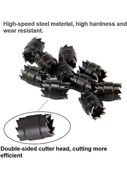 Elektrikli Matkap Noktası Kaynağı Için 14 Parçalı Çift Taraflı 3/8 Inç Hss Spot Kaynak Kesici Seti (Yurt Dışından) fiyatları