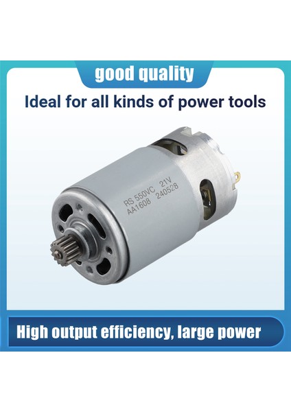 21V RS550 Dc Motor 14TEETH 9.5mm Mini Zincir Testere Elektrik Motor Motoru Matkap Şarj Edilebilir Güç Alet Aksesuarları (Yurt Dışından) fırsatları