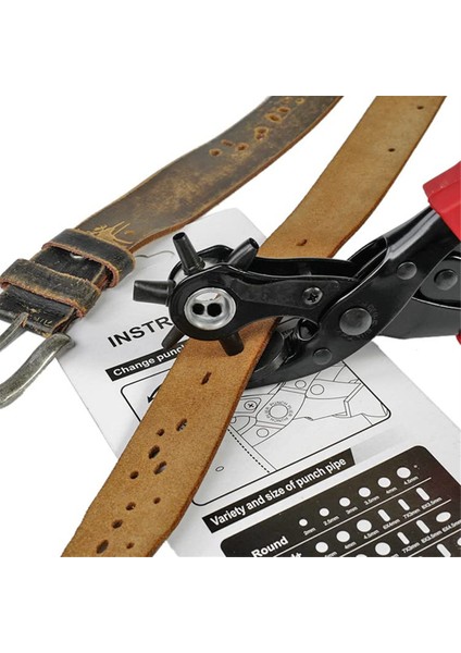 Deri Deliği Yumruk Seti, Süper Ağır Hizmet Dönemi, Kayışlar Için Hassas Çok Delikli Boyutlar, El Sanatları Delikleri B (Yurt Dışından) modelleri