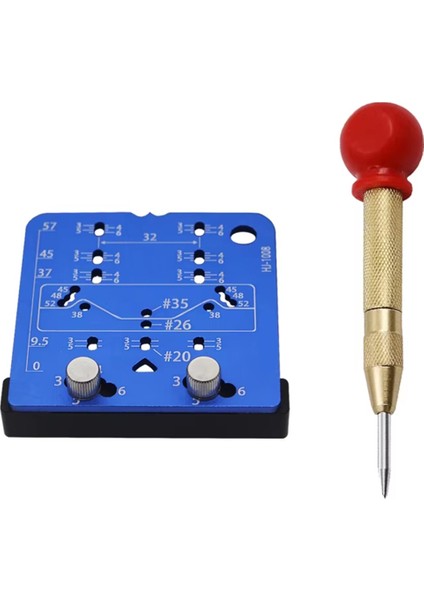 35MM Menteşe Jig Kapı Dolapları Gizli Menteşe Deliği Şablonu Jig Alüminyum Alaşım Matkap Kılavuzu Bulucu Araçları Yumruklu (Yurt Dışından)