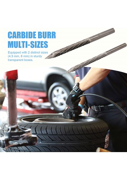 2pcs Lastik Biti 4.5/6mm Lastik Onarım Karbür Çapak Matkap Ucu Lastik Yamaları Fiş Kesiciler Tel Kesici Rayba Matkap (Yurt Dışından) indirimleri