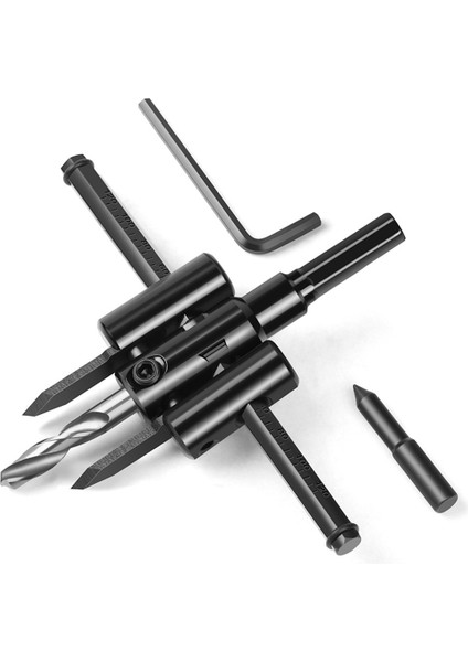 30-120MM Ayarlanabilir Delik Açıcı Daire Deliği Kesici Daire Deliği Saw Uçak Tipi Ahşap Matkap Bit Diy Aracı 1 Set (Yurt Dışından)
