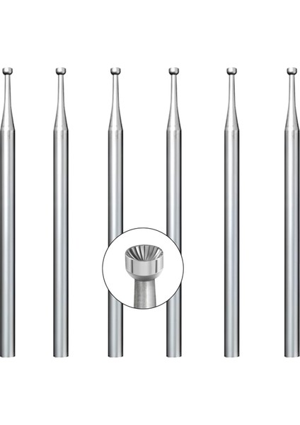 6 Adet 1.6mm Yuvarlak Fincan Çapak - 3/32 Inç Şey (Yurt Dışından)