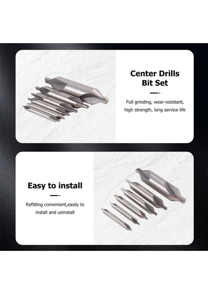 6 Pcs Hss Kombine Merkez Matkaplar Bit Seti Countersink 60 Derece Açısı 5/3/2.5/2/1.5/1 mm (Yurt Dışından) modelleri