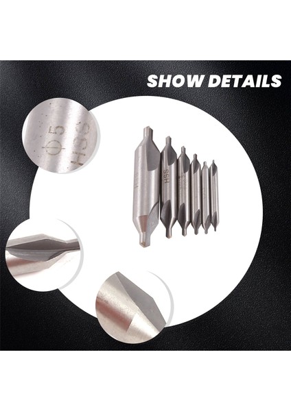 6 Pcs Hss Kombine Merkez Matkaplar Bit Seti Countersink 60 Derece Açısı 5/3/2.5/2/1.5/1 mm (Yurt Dışından) indirimleri