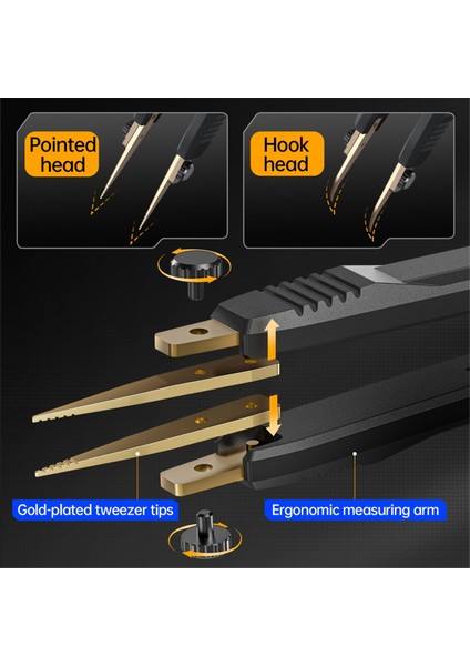 Fnirsi Lcr-St1 Mini Akıllı Tweezer Lcr Smd Esr Test Cihazı Direnç Kapasitans Endüksiyon Süreklilik Diyot Ölçüm Testi (Yurt Dışından) fırsatları
