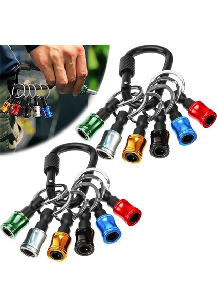 12PCS 1/4in Hex Shank Tornavida Bit Tutucu, Uzatma Çubuğu Anahtarlık Matkap Vidalı Adaptör Matkabı, Taşınabilir Matkap Bitleri Tutucu (Yurt Dışından) fiyatları