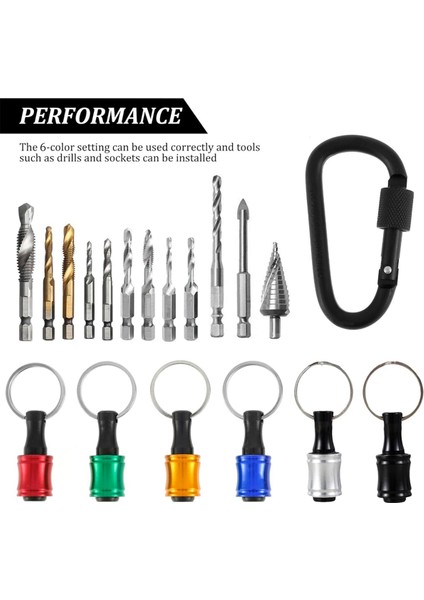 12PCS 1/4in Hex Shank Tornavida Bit Tutucu, Uzatma Çubuğu Anahtarlık Matkap Vidalı Adaptör Matkabı, Taşınabilir Matkap Bitleri Tutucu (Yurt Dışından) modelleri