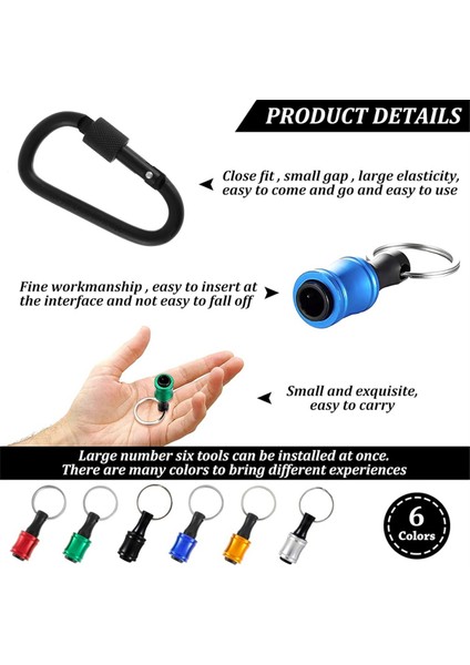 12PCS 1/4in Hex Shank Tornavida Bit Tutucu, Uzatma Çubuğu Anahtarlık Matkap Vidalı Adaptör Matkabı, Taşınabilir Matkap Bitleri Tutucu (Yurt Dışından) indirimleri