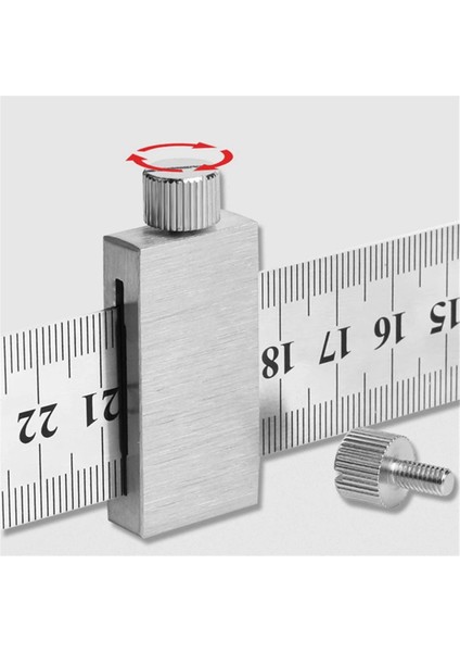 Metal Carpenter Carpentry Square Woodworking Araçları Marangozluk Çelik Cetvel Konumlandırma Sınırı Blok 200MM Ölçüyor (Yurt Dışından) fiyatları