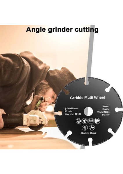 1pcs 76MM/2.99 Inç Metal Kesme Diski Azgulu Öğütme Taşlama Tekerlekleri Paslanmaz Çelik Kesme Tekerleği Takviyeli (Yurt Dışından) fiyatları