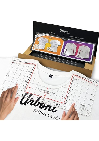 Vinil Hizalama ve Merkezleme Tasarımları Için T-Shirt Cetvel Kılavuzu, T-Shirt Cetvel Hizalama Aracı Boyun Çizgisi Ölçüm Bandı (Yurt Dışından)