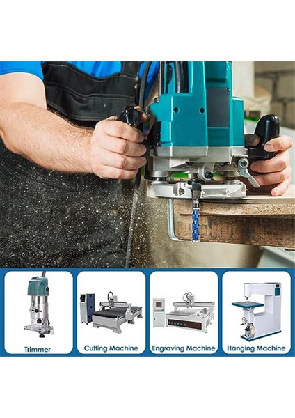 2pc Floş Trim Yönlendirici Bit Seti 1/2inch Shank, Çift Yatak Spiral Kırpma Aracı Ahşap Freze Kesici Aracı Ahşap Için (Yurt Dışından) indirimleri