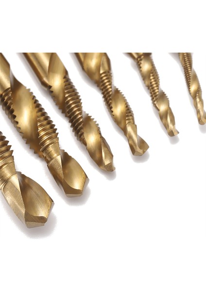 Yüksek Hızlı Çelik Sonda Dökme Pah Dokunma Entegre Matkap Bit Seti 6 Pc Kompozit Tap Çengelleme Matkap Bit (Yurt Dışından) indirimleri