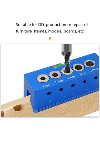 Ahşap Işleme Düz Delik Sondaj Bulucu 6,7,7,8,9,10 mm Seviye Dikey Sondaj Makinesi Fikstür Log Tenon Pin Aracı (Yurt Dışından) modelleri