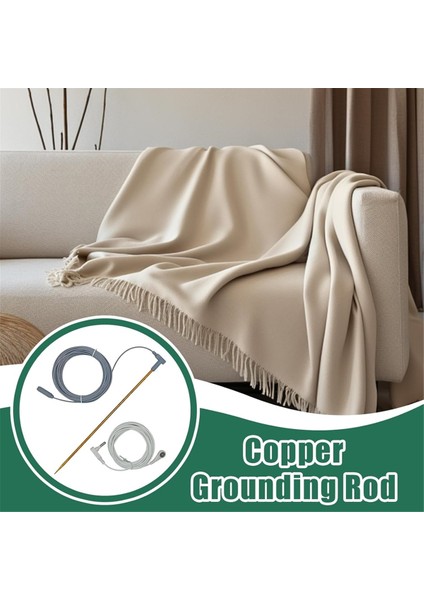 Toprak Topraklama Çubuğu - 40FT Dişi Toprak Kablosu, Topraklı Toprak Için Bakır ile Toprak Çubuğu Kiti Hafif Zemin Çubuğu (Yurt Dışından) fırsatları