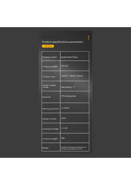 Dot3/dot4/dot5.1 Fren Sıvısı Test Cihazı Yağ Test Cihazı Otomatik Fren Sıvı Yağ Mini Test Cihazı Dedektörü Araç Metal Probu Sesli (Yurt Dışından) modelleri