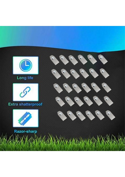 30 Adet Çim Biçme Makinesi Kesme Bıçakları 0,7 mm Husqvarna Için Keskin Keskinlik /bahçe /yardforce Robotik Çim Biçme Makinesi (Yurt Dışından) modelleri