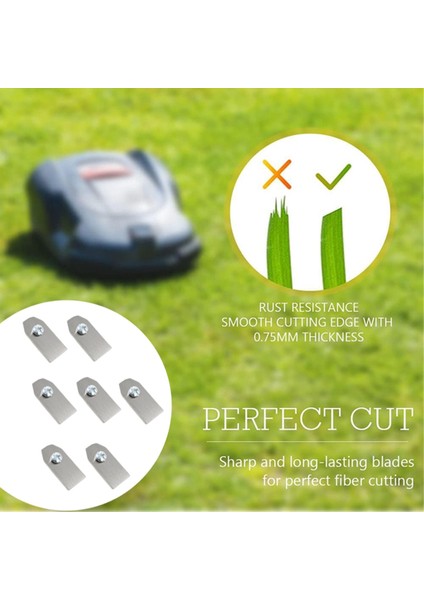 30 Adet Çim Biçme Makinesi Kesme Bıçakları 0,7 mm Husqvarna Için Keskin Keskinlik /bahçe /yardforce Robotik Çim Biçme Makinesi (Yurt Dışından) indirimleri