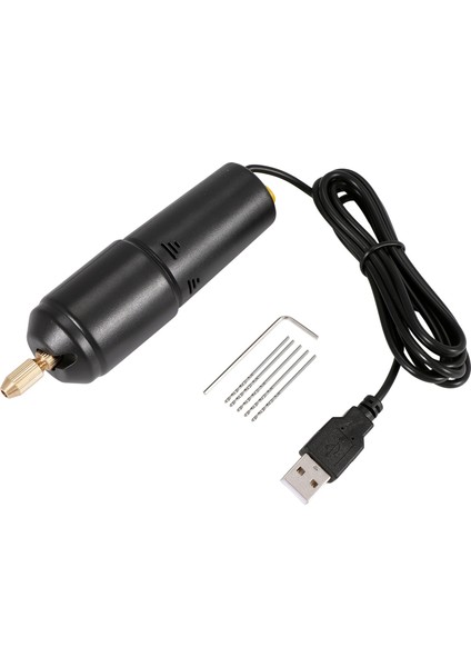 Mücevher Araçları Mini Elektrikli Matkap Inci Epoksi Reçine Için El Taşına Taşınır Mücevher Yapımı Dıy Ahşap El Sanatları Aletleri 5 Matkap Bit (Yurt Dışından)