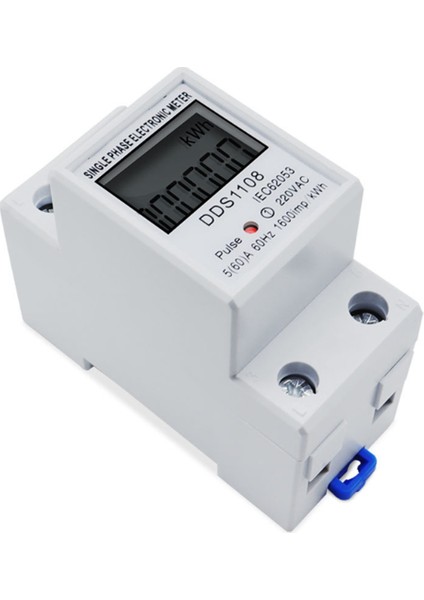 DDS1108 Dijital Elektrik Enerji Ölçer Çok Fonksiyonlu Wattmetre LCD Ekran Kwh Metre Tek Fazlı Wattmetre AC220V 60Hz (Yurt Dışından) indirimleri