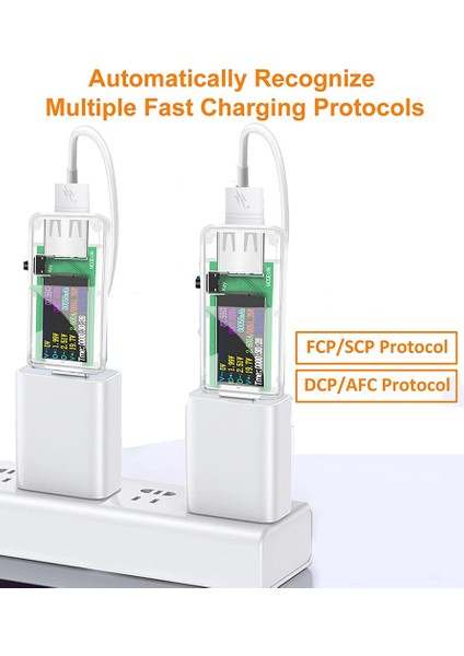 USB 3.0 Test Cihazı, IPS Renk Görüntüleme Dijital Multimetre Voltajı ve Akım Monitörü, Dc 5.1A/30V/150W Güç Ölçer Test Cihazı (Yurt Dışından) fırsatları