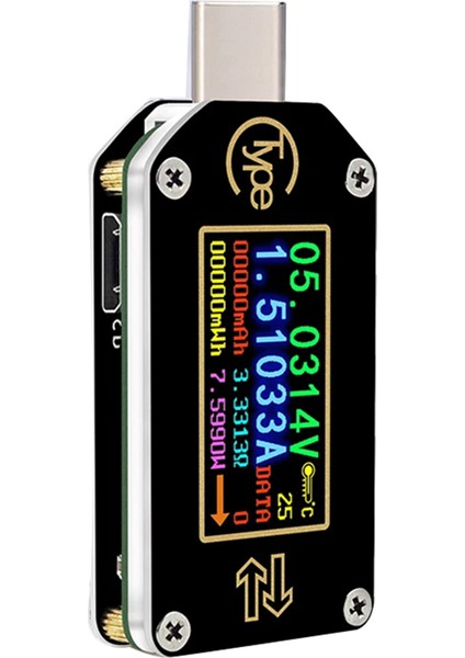 TC66C Typ-C Typ Pd Tetikleyici USB Voltmetre Voltajı 2 Yollu Bluetooth ile Akım Metre Multimetre (Yurt Dışından)