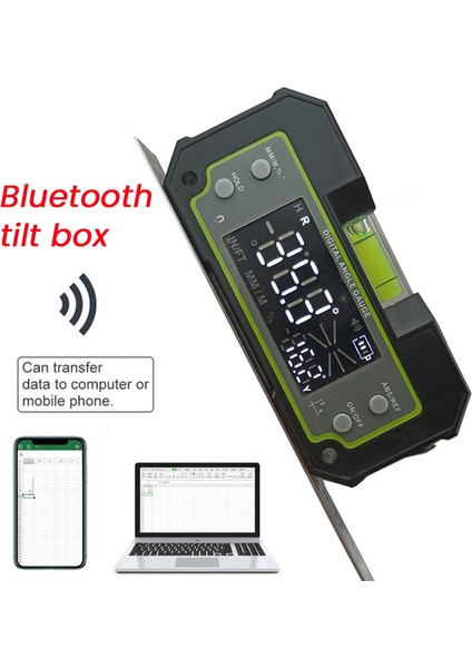 Bluetooth Seviye Incinometre Çift Eksen Dijital Prensıce Ölçüm Açısı Cetvel Bıax Şarj Edilebilir Manyetik Seviye Kutusu (Yurt Dışından) fiyatları