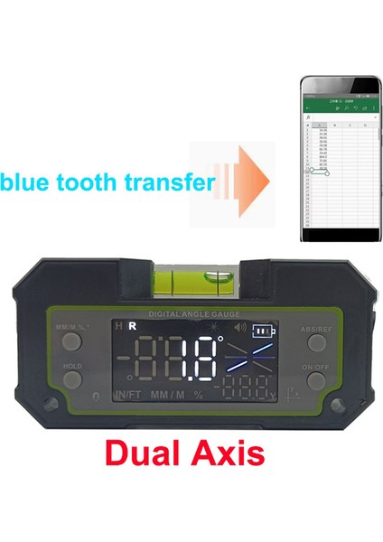 Bluetooth Seviye Incinometre Çift Eksen Dijital Prensıce Ölçüm Açısı Cetvel Bıax Şarj Edilebilir Manyetik Seviye Kutusu (Yurt Dışından) indirimleri