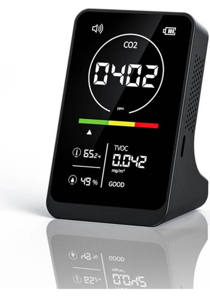 Co2 Kızılötesi Ndır Sensör Hava Kalitesi Dedektörü Karbon Dioksit Sıcaklık Nem Monitör Dijital Gaz Analizörü (Yurt Dışından)