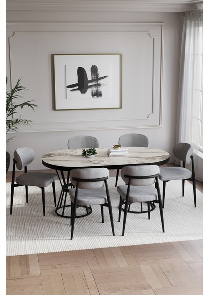 Yaprak Mutfak Yemek Masası Takımı 6 Kişilik Yuvarlak Mutfak Masası Takımı Mutfak Masa Sandalye Takım fiyatları