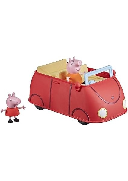 Pig Peppa'nın Maceraları Peppa'nın Ailesinin Kırmızı Arabası Okul Öncesi Oyuncağı, Konuşma ve Ses Efektleri, 3 Yaş ve Üzeri Içindir modelleri
