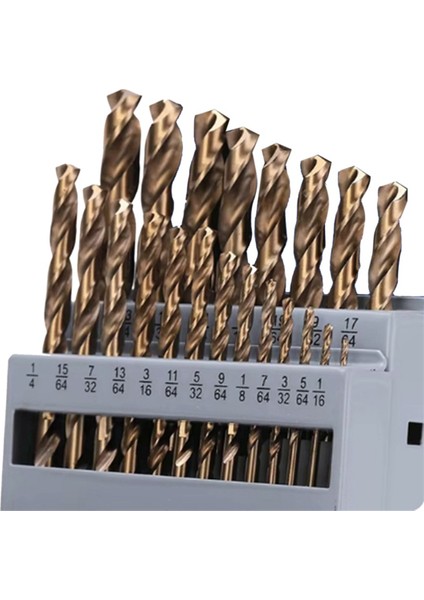 Kobalt Matkap Bitleri Set M35 Yüksek Hızlı Çelik Twist Sert Metal, Paslanmaz Çelik, Dökme Demir (21 Adet) (Yurt Dışından)