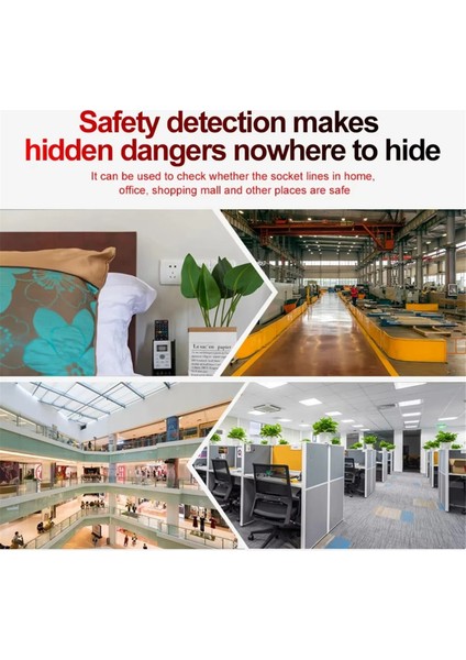 Dijital Ekran Vızıltılı Soket Test Merkezi Voltaj Rcd Test Akıllı Dedektörü Sıfır Hat Polarite Faz Kontrolü Ab Fişi Ekran Yok (Yurt Dışından) fırsatları