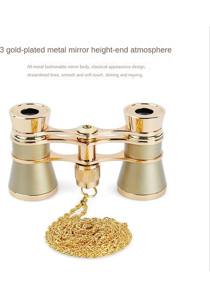 3X25 Opera Görüntüleme Dürbünleri Sap/zincir Bayanlar ile Tüm Metaller Retro Küçük Dürbünler Mini Dürbün (Yurt Dışından) fırsatları