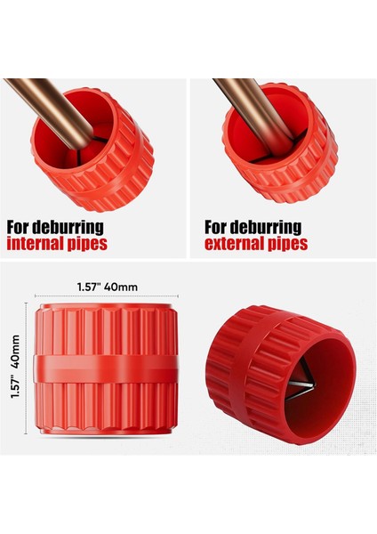 4 Parçalı Boru Kesici Seti, 1/4in Ila 2in Od Ağır Hizmet Tipi Bakır Boru Kesici, 1/8 Inç Ila 7/8in Mini Tüp Kesici, Çökme Aracı (Yurt Dışından) indirimleri