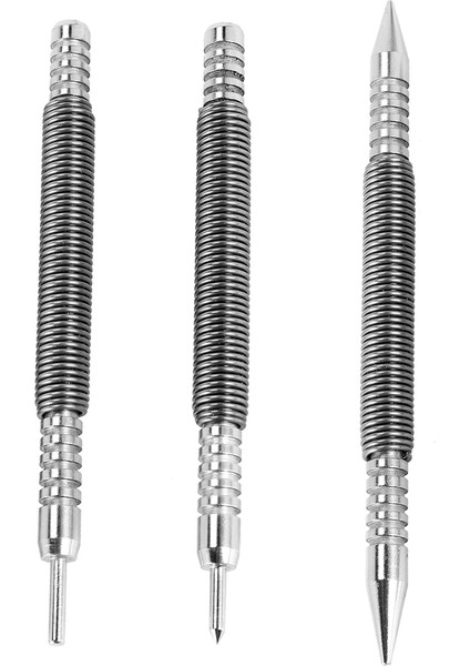 3 Pcs Tırnak Seti ve Menteşe Pim Aracı Merkezi Punch Yay Yüklü Tırnak Kapısı 1/32 Inç 1/16 Inç Çift Kafa, 1/8 Inç (Yurt Dışından) modelleri