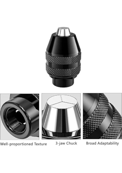 Hızlı Değişim Adaptörü ve Döner Matkap Somun TOOL-1/32INÇ Ila 1/8inch Shanksize Yedek Kit (Yurt Dışından) modelleri