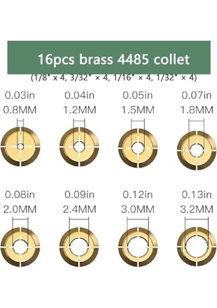 Hızlı Değişim Adaptörü ve Döner Matkap Somun TOOL-1/32INÇ Ila 1/8inch Shanksize Yedek Kit (Yurt Dışından) indirimleri