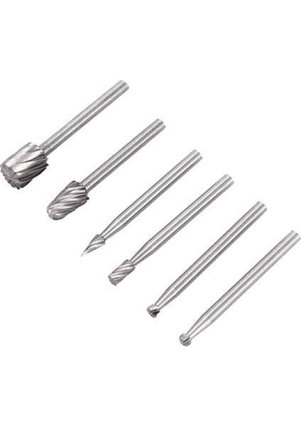 6pcs Hss Döner Çoklu Alet Çapak Yönlendirici Yönlendirici Bit Fabrikası Kesici Eki Dremel Için (Yurt Dışından)