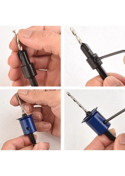 6 Parçalı 10MM Altıgen Şaft Ahşap Işleme Seti Counterk Matkap Bit Seti 2-1 Arada Sınırlı Delik Açıcı (Yurt Dışından) fırsatları