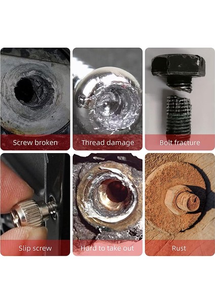 Kırık Saplamaları, Cıvataları Çıkarmak Için 10 Parçalı Vidalı Özüt Seti ve Evrensel Matkap Ucu Tutucu, Sol El Matkap Ucu Seti (Yurt Dışından) indirimleri